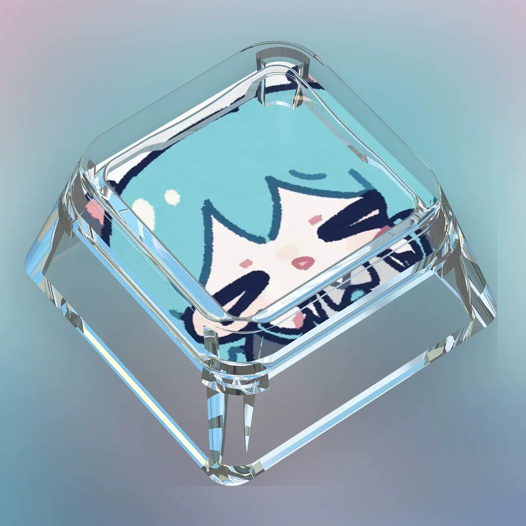 MIKU Chibi Clear XDA Keycap