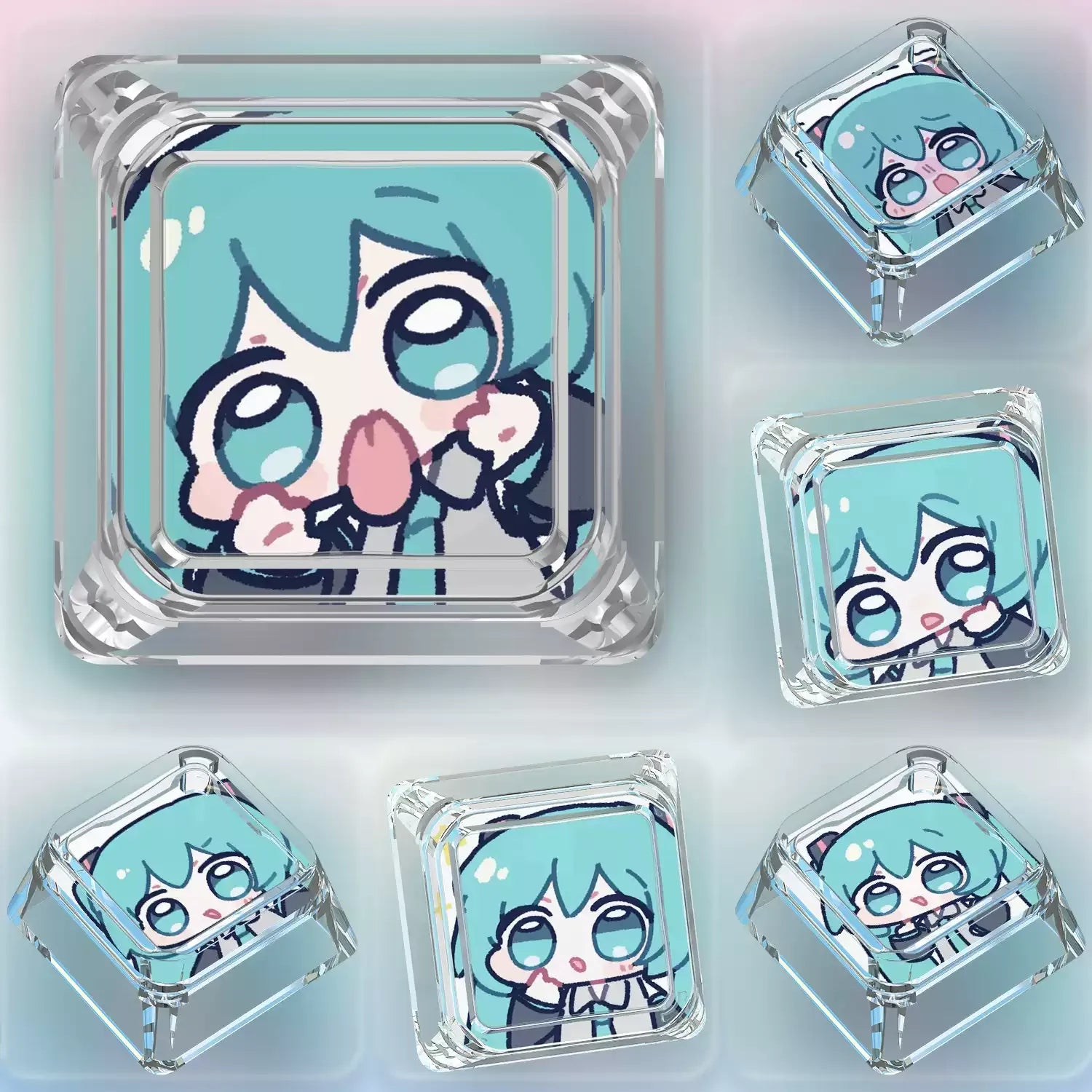 MIKU Chibi Clear XDA Keycap