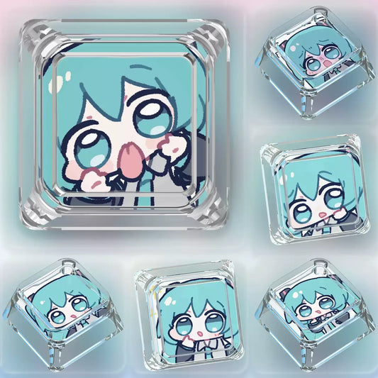 MIKU Chibi Clear XDA Keycap