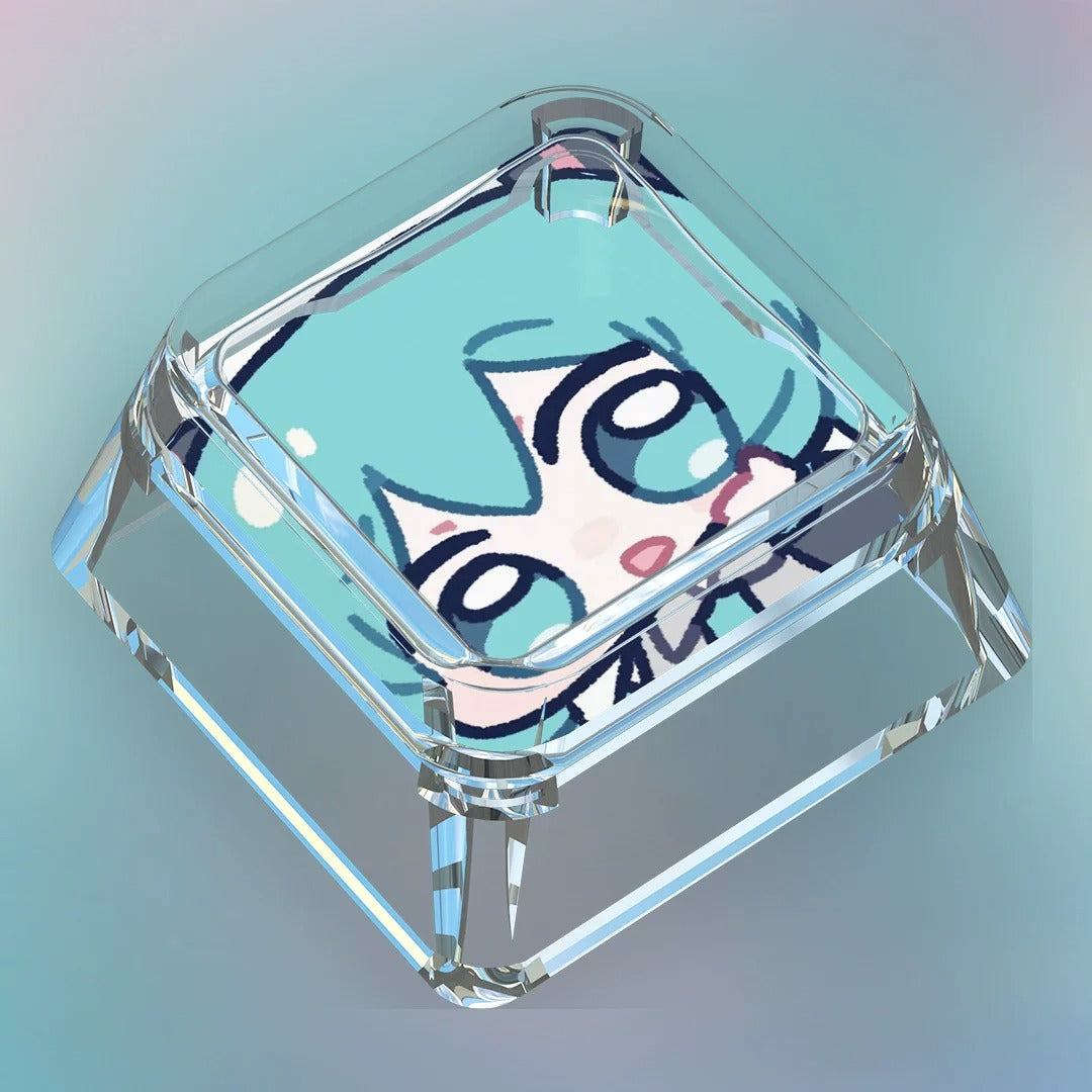 MIKU Chibi Clear XDA Keycap