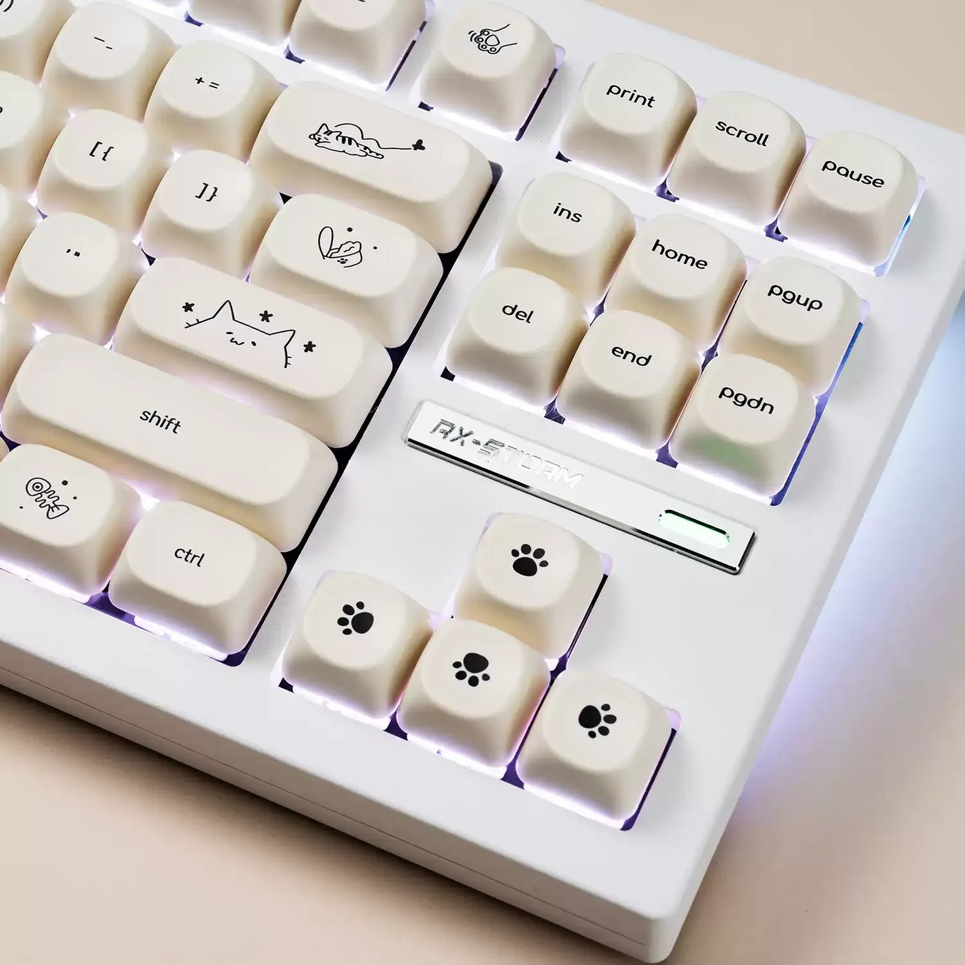 Whisker Notes MOA PBT Keycap Set