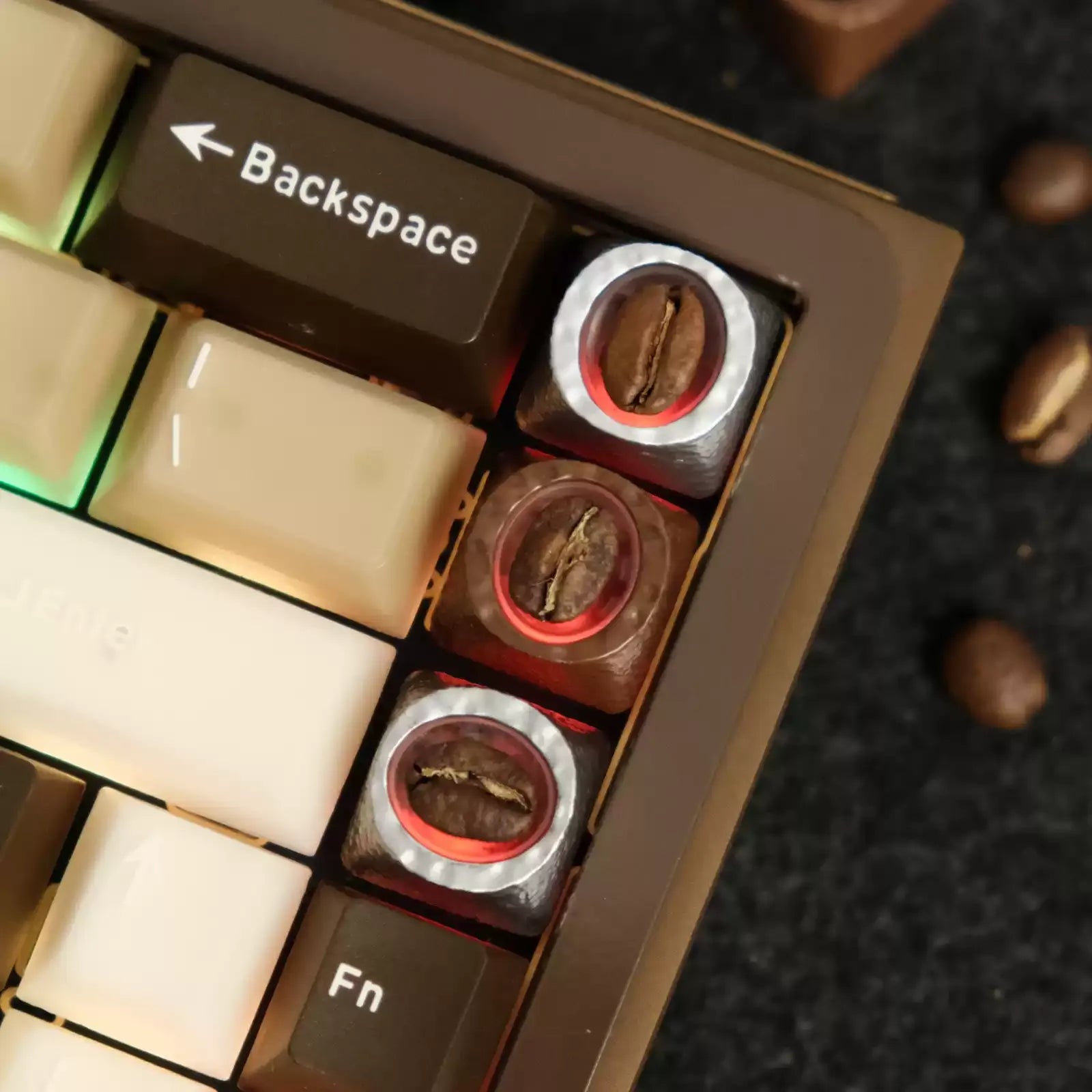 Roasted Bean Resin Artisan Keycap