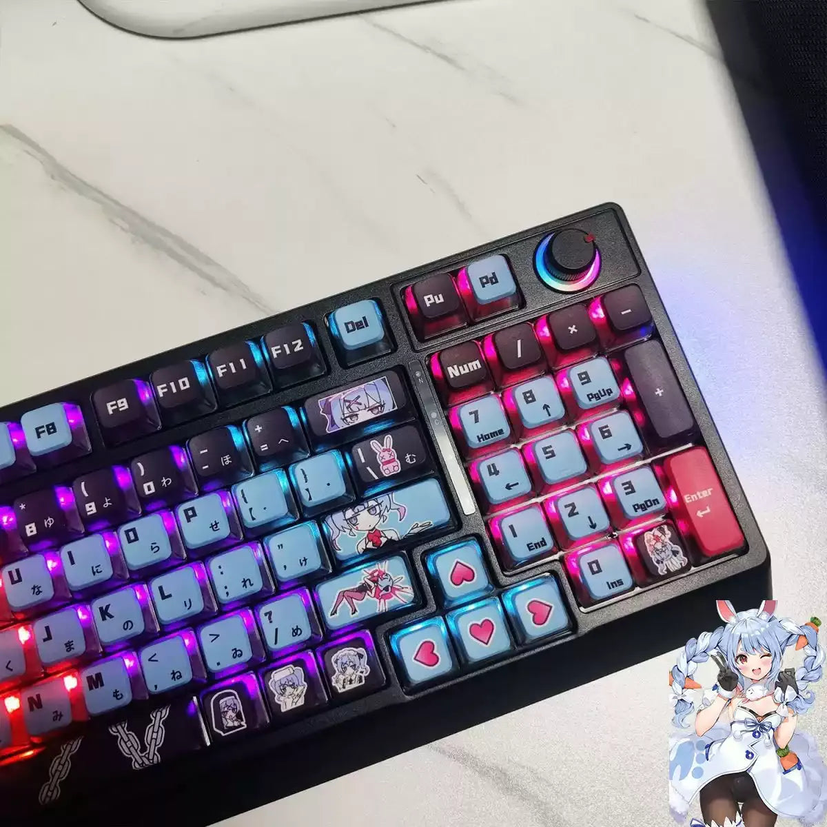 Rabbit Hole MDA Shine-Through Keycap Set