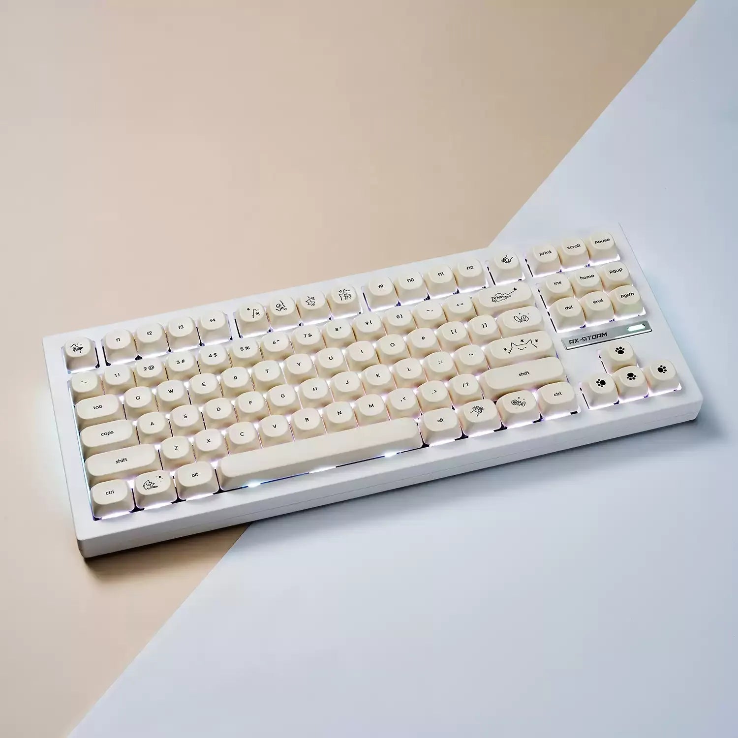 Whisker Notes MOA PBT Keycap Set