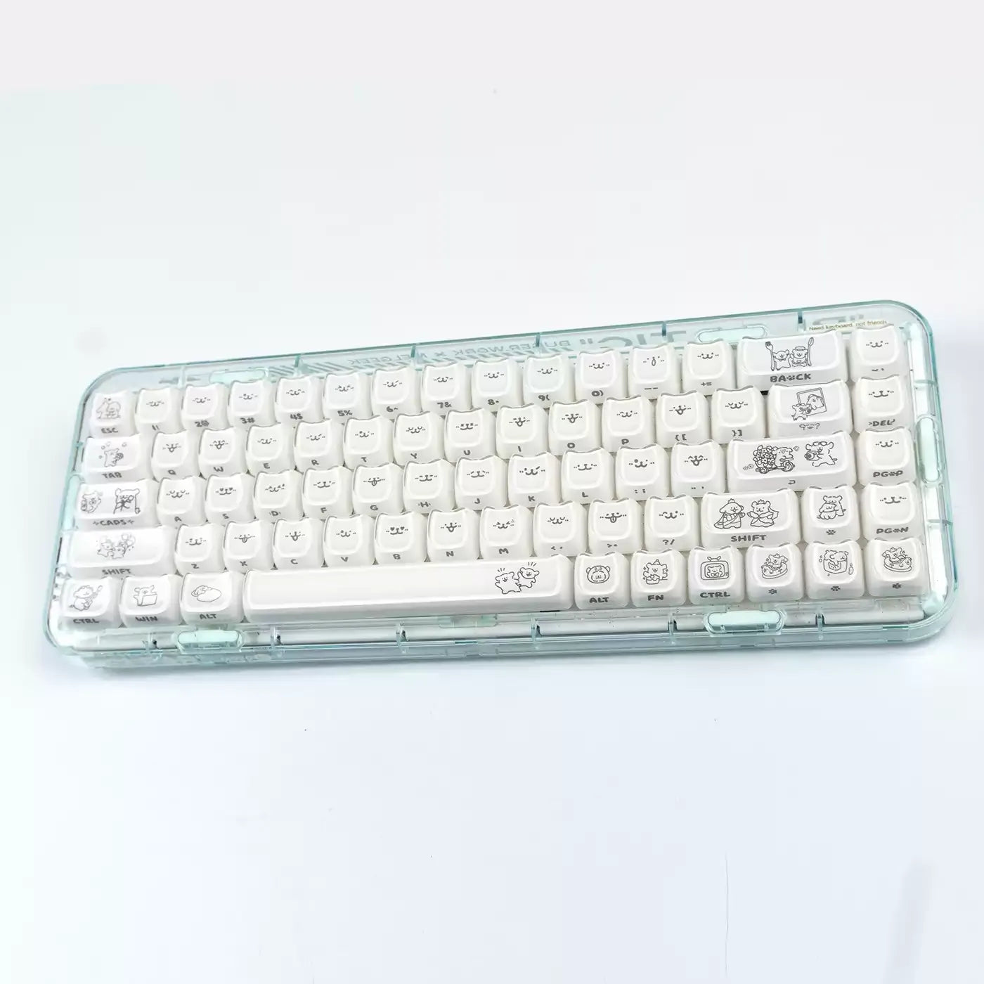 Doodle Pup Jellyglass MOA Porcelain-Feel Keycap Set