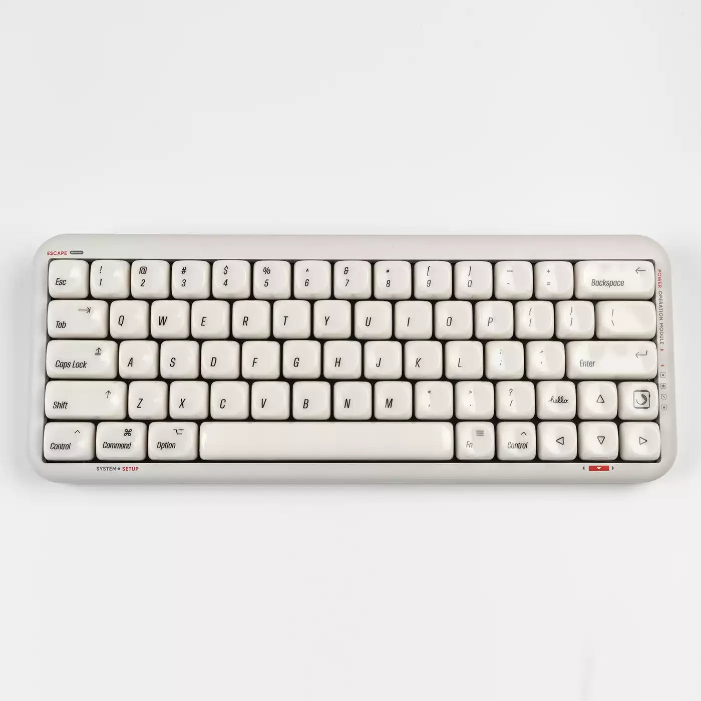 Ivory Glaze Minimalist MOA Keycap Set