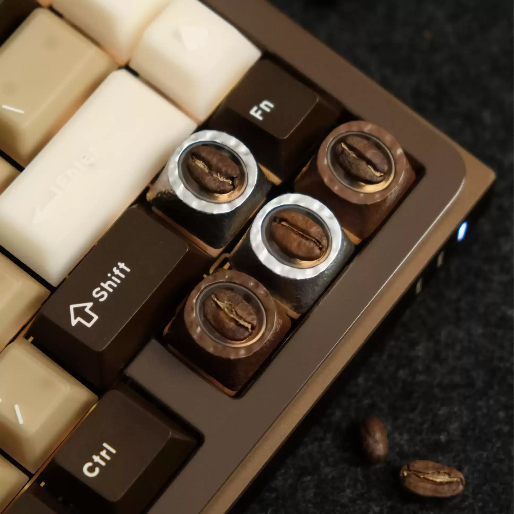 Roasted Bean Resin Artisan Keycap