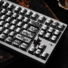 Gothic Rose Retro Metallic PBT Keycap Set