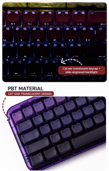 Midnight Neko Glow MAO Keycap Set