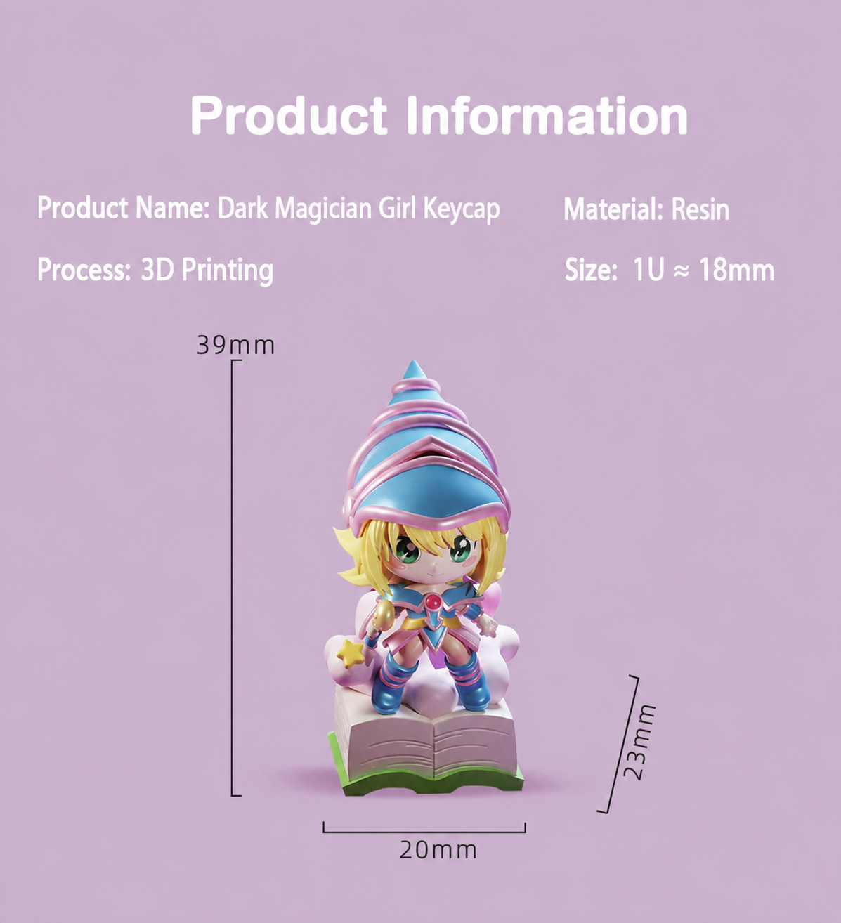 Dark Magician Girl Artisan Keycap
